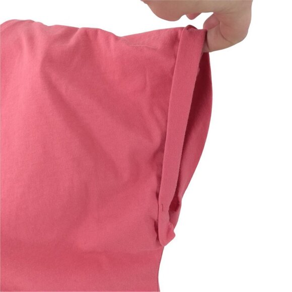 Under Armour Loose Fit Cropped Graphic T-Shirt Size S Cuffed Short Sleeve Coral - Picture 7 of 11